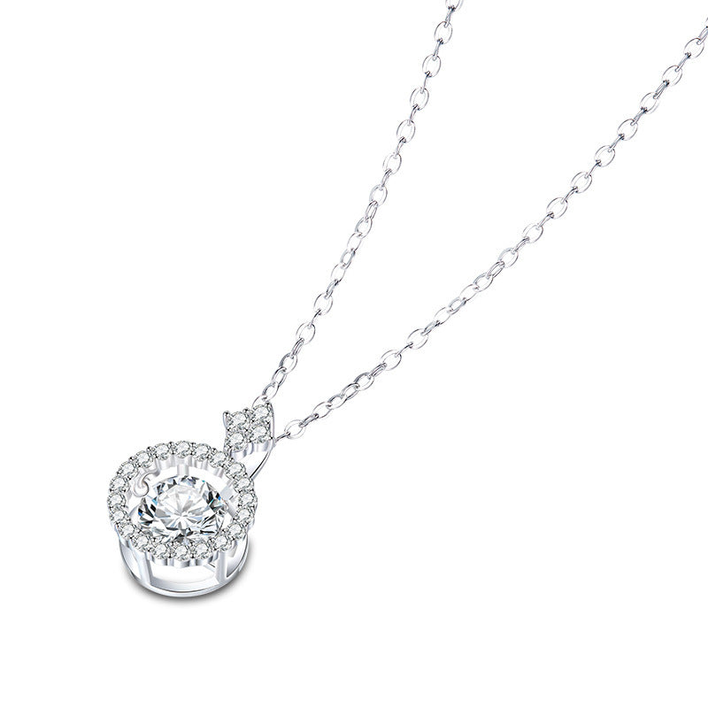 Wheel of Time Design Moissan Diamond Necklace Pendant Female