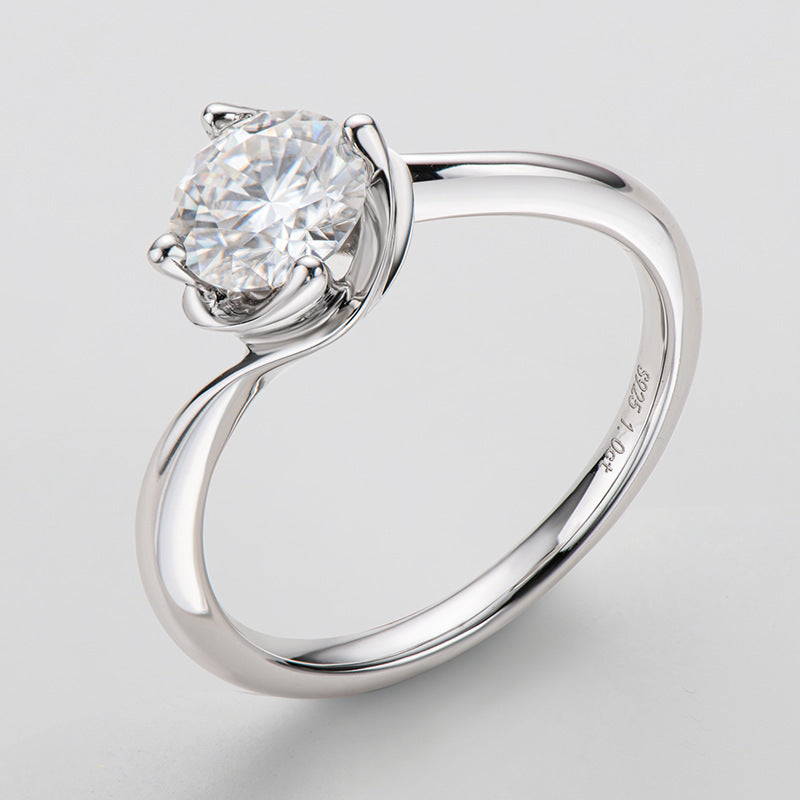 „Véroux“ 1 Carat Moissanite white gold Ring