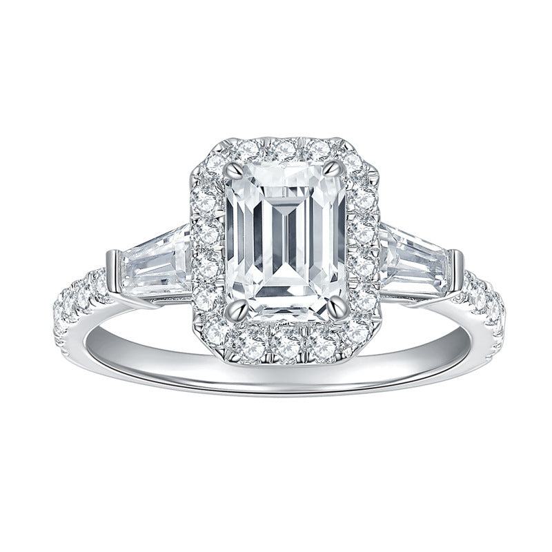 „Vallère“ 925 Sterling Silver Moissanite Ring