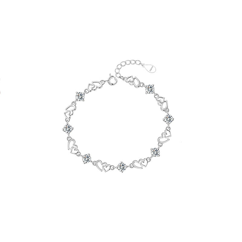 Sterling Silver Moissanite Bracelet