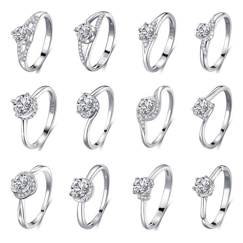 „Élare“ S925 Silver Diamond Ring