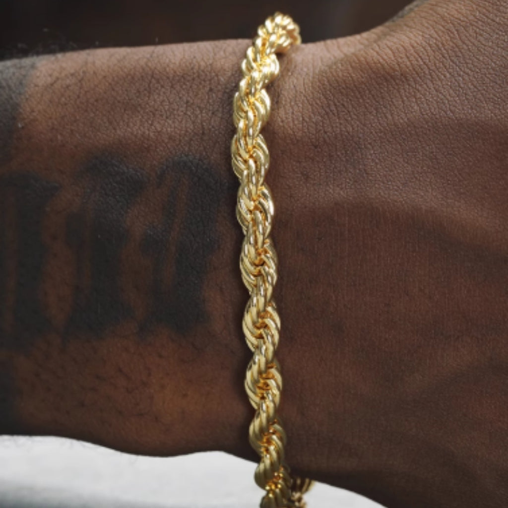 18K Gold Twist Bracelet