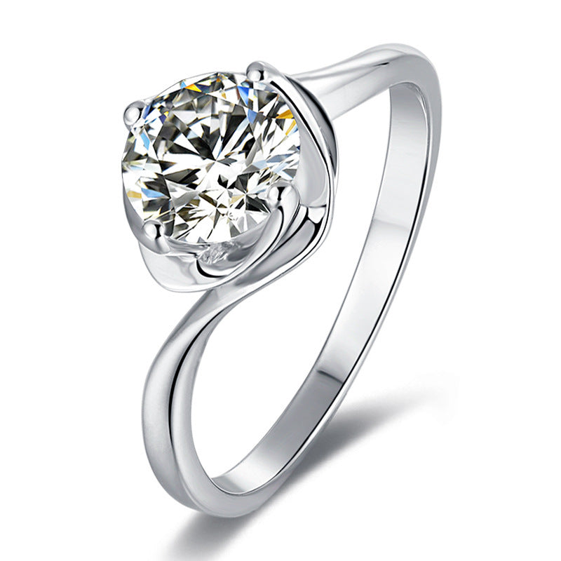 „Véroux“ 1 Carat Moissanite white gold Ring