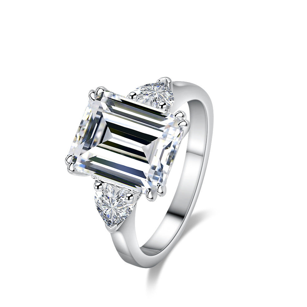 „Virella“ Moissanite Silver Ring