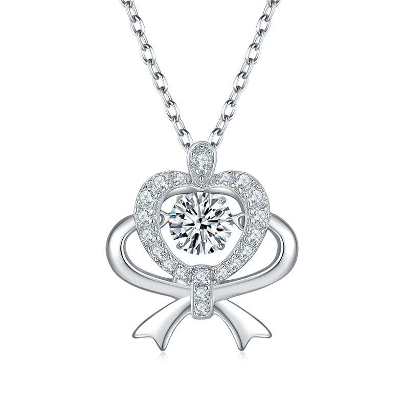 Silver Necklace moissanite