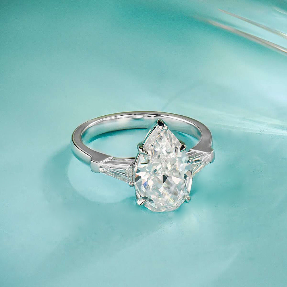 „Orlane“ S925 Sterling Silver Platinum Plated Ring