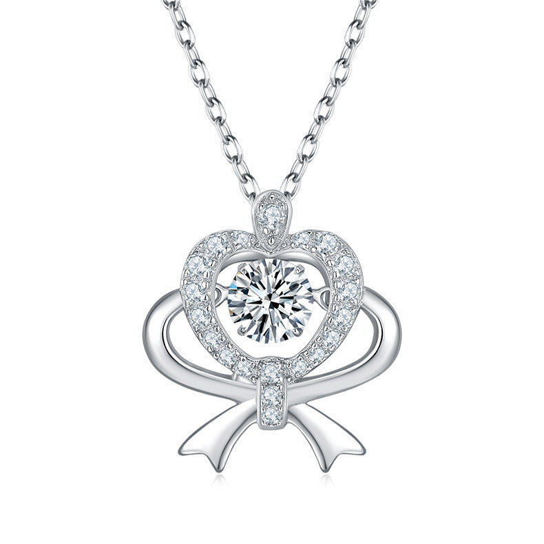 Silver Necklace moissanite