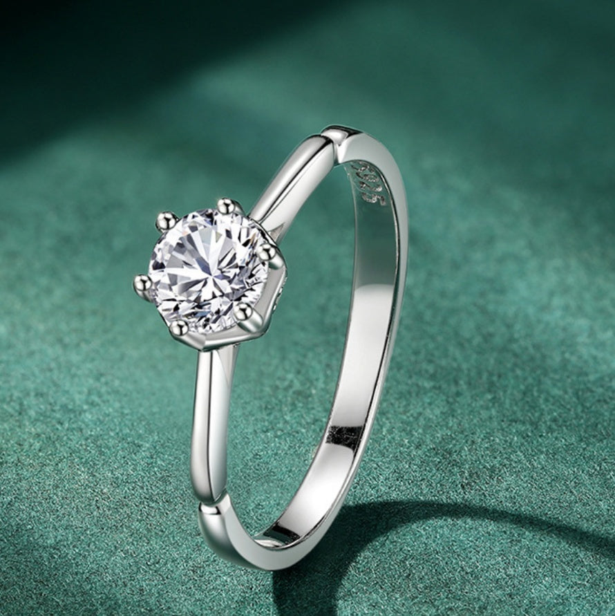 „Élare“ S925 Silver Diamond Ring