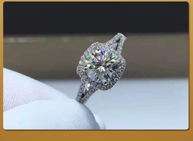 „Orryn“ Double Row Moissanite Ring