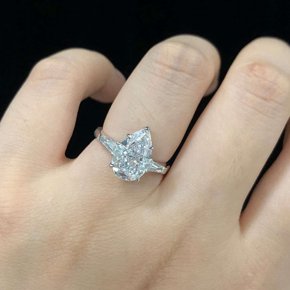 „Orlane“ S925 Sterling Silver Platinum Plated Ring