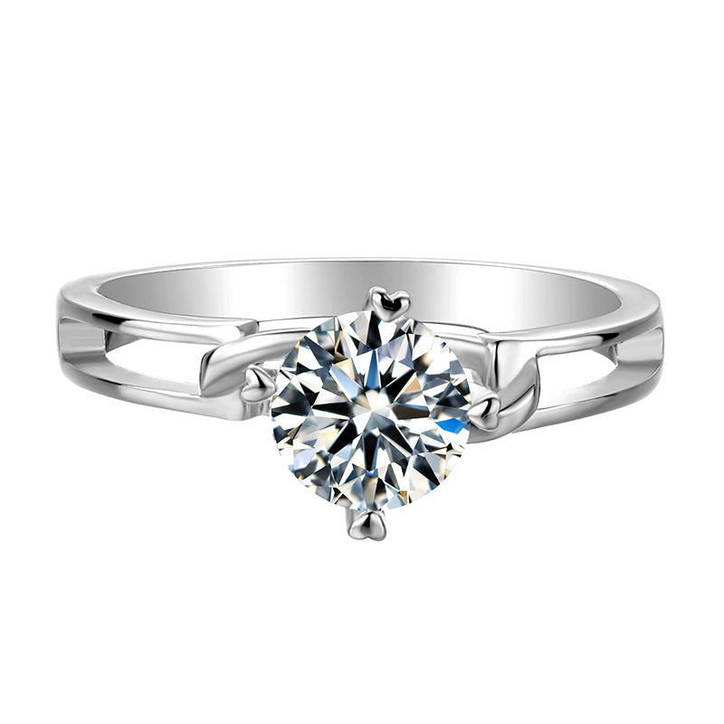 „Corvielle“ 1 Carat Moissanite white gold Ring