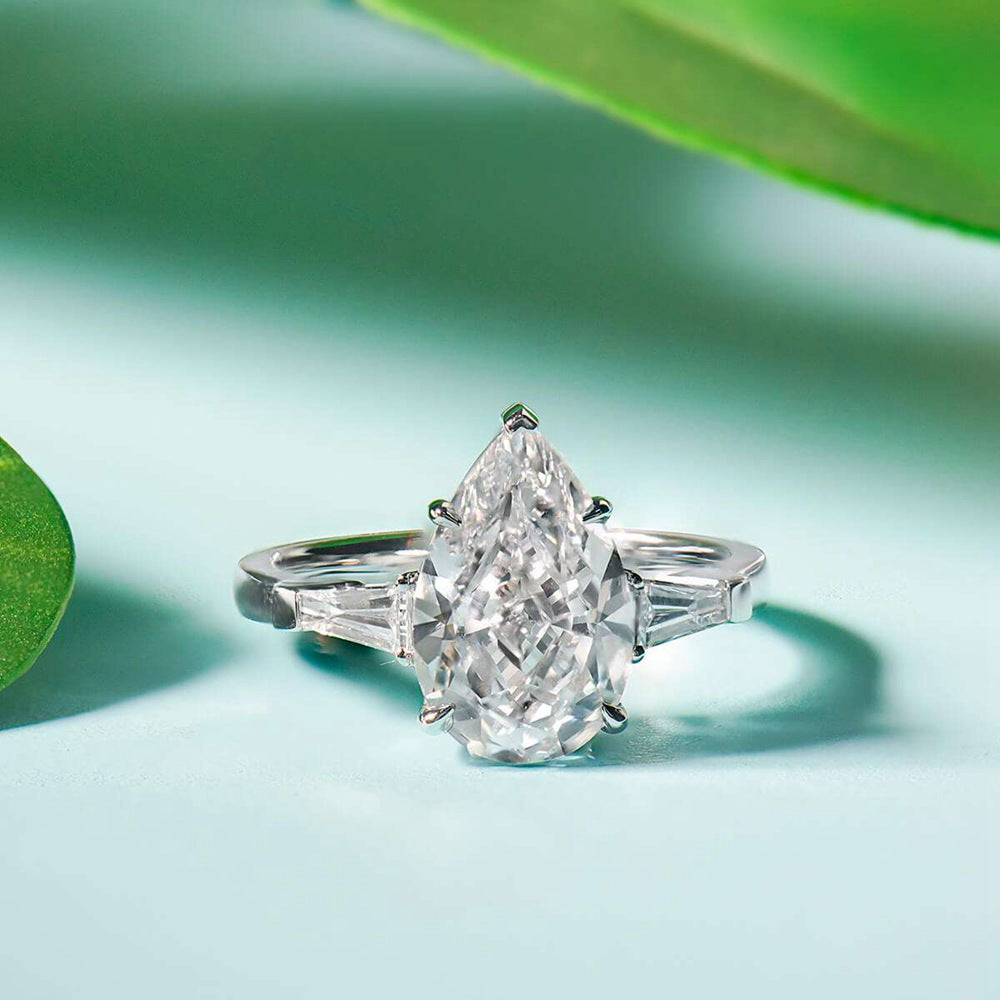 „Orlane“ S925 Sterling Silver Platinum Plated Ring