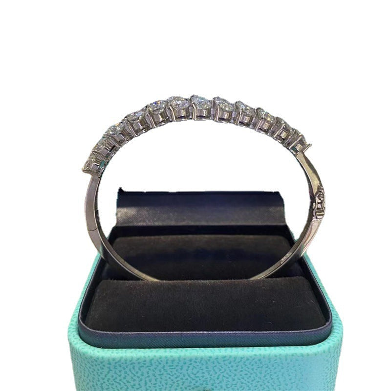 Moissanite Full Diamond Bracelet Round Diamond