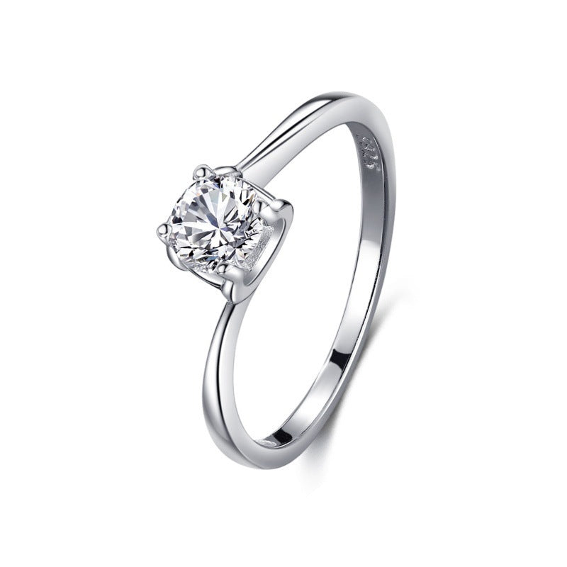 „Élare“ S925 Silver Diamond Ring
