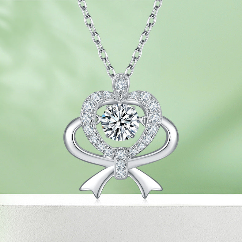 Silver Necklace moissanite