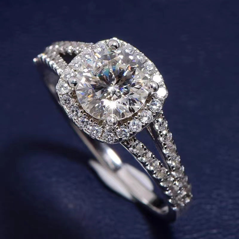 „Orryn“ Double Row Moissanite Ring
