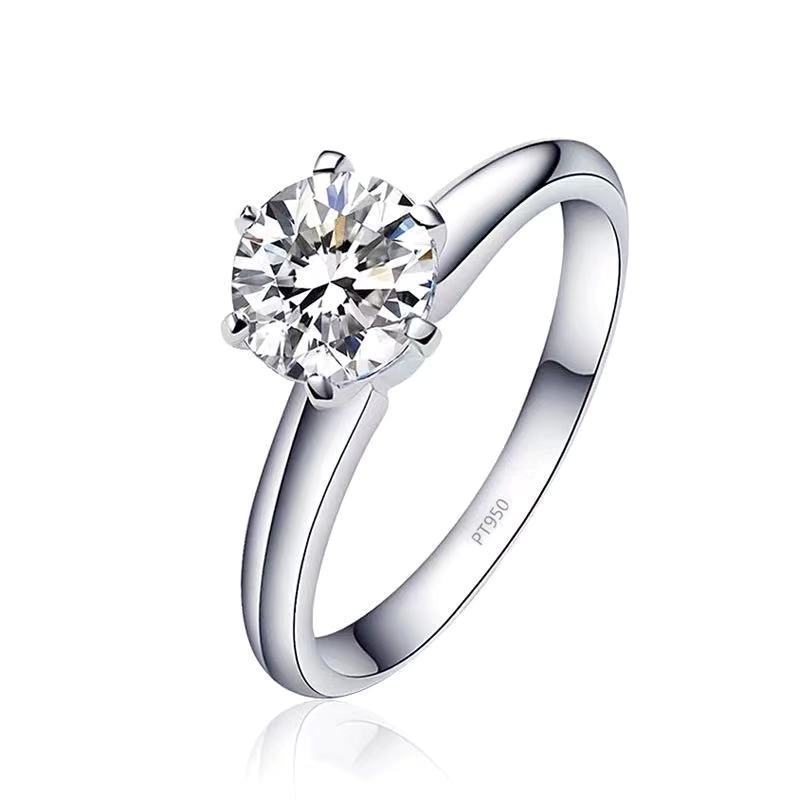 "Nayla" Moissanite Diamond Ring  925 Silver