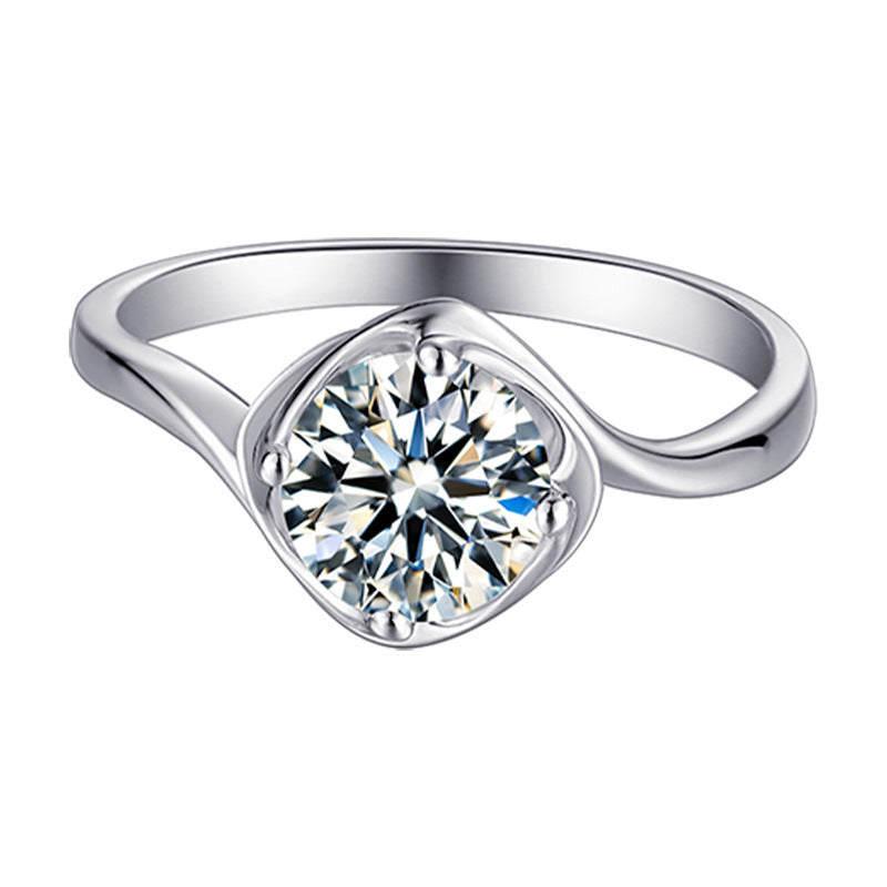 „Véroux“ 1 Carat Moissanite white gold Ring